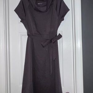 Elegant Grey Maternity Dress